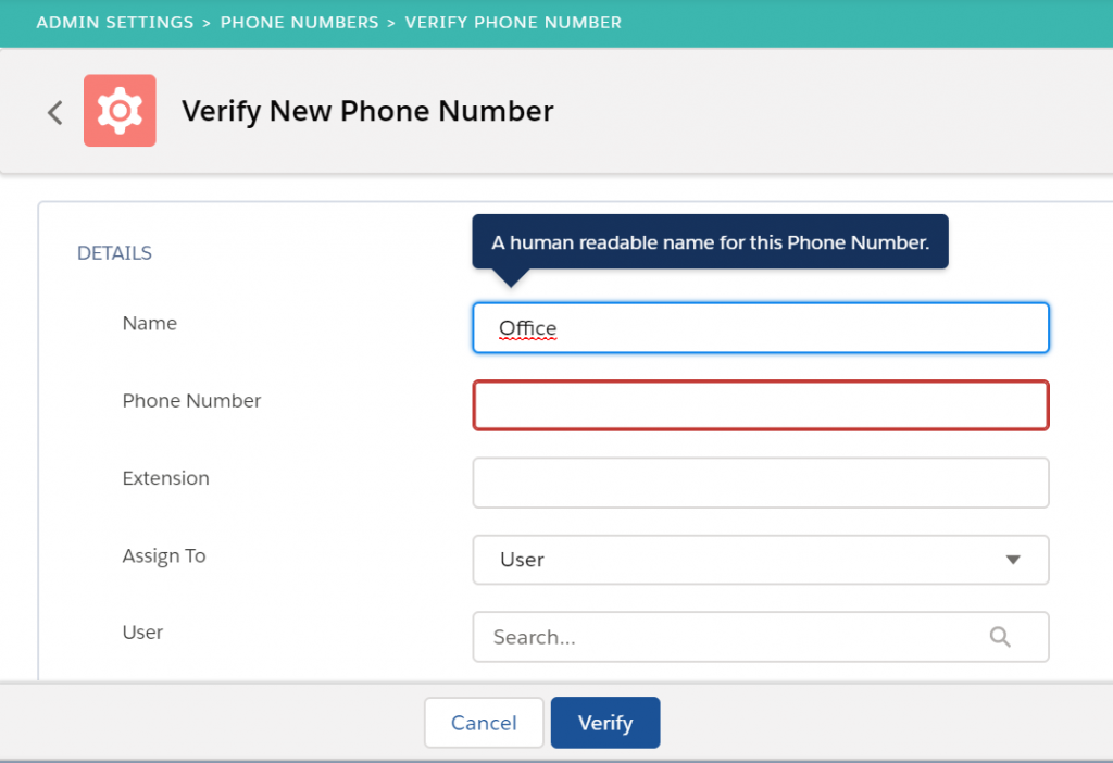 Verifying phone numbers
